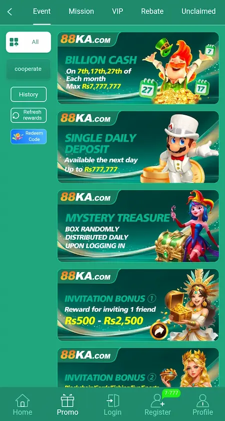 88KA Game Promotions Image