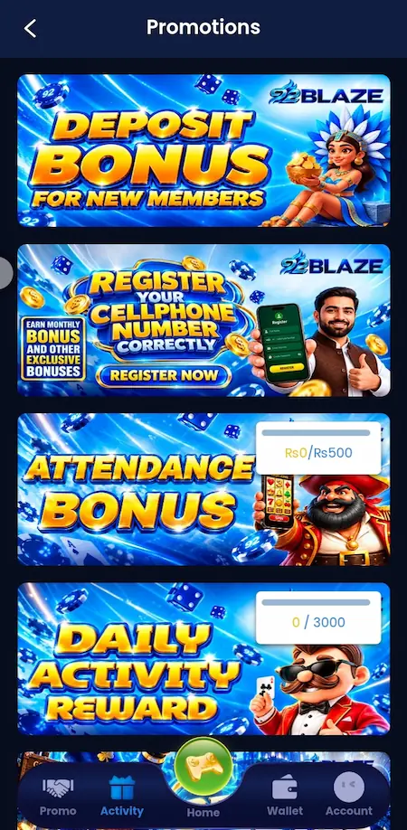 92 Blaze Game Promotions Image