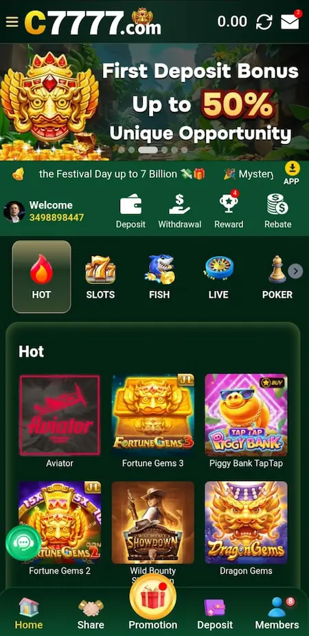 C7777 Game Homepage Image